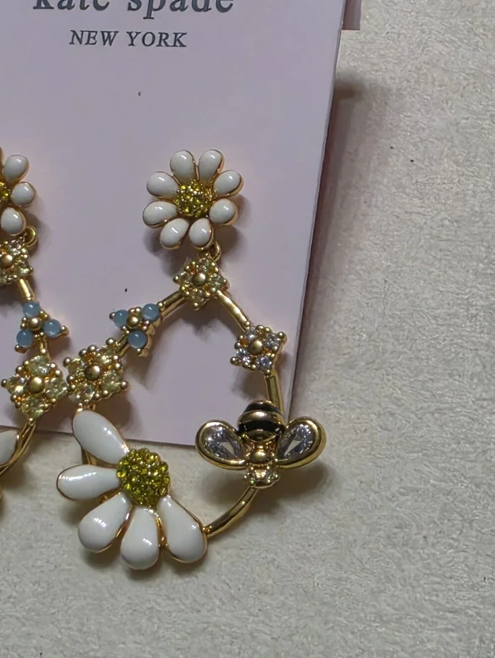kate spade Dazzling Daisies Statement Hoops